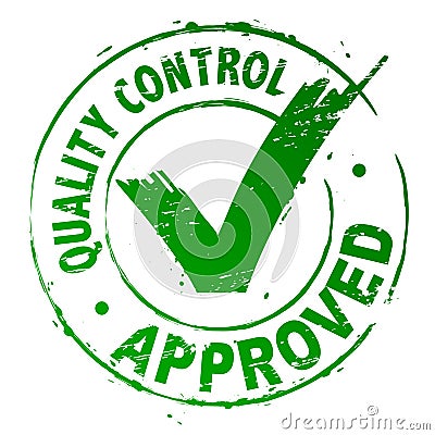 Quality Control Approved Vector Illustration