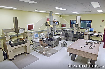 Quality control room Stock Photo