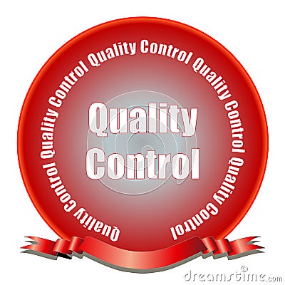 Quality Control Seal Cartoon Illustration