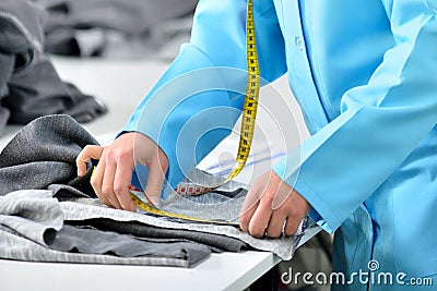 Quality control woman Stock Photo