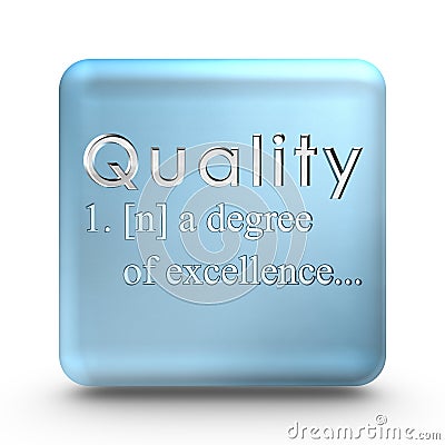 Quality definition icon Stock Photo