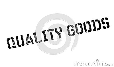 Quality Goods rubber stamp Stock Photo