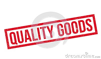 Quality Goods rubber stamp Stock Photo