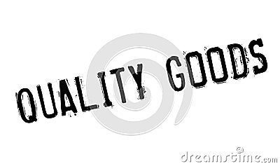 Quality Goods rubber stamp Stock Photo