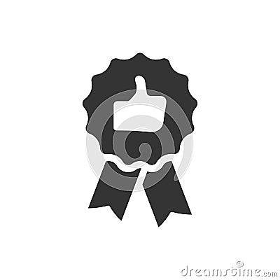 Quality Guarantee Ribbon Icon Vector Illustration