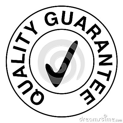 Quality guarantee stamp Vector Illustration