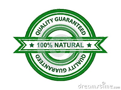 Quality guaranteed natural Vector Illustration