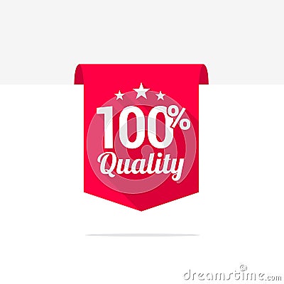 100% Quality Long Shadow Ribbon Vector Illustration