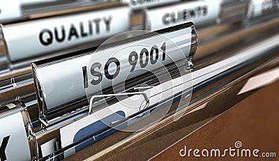 Quality Standards ISO 9001 Cartoon Illustration