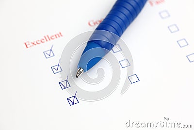 Quality survey Stock Photo