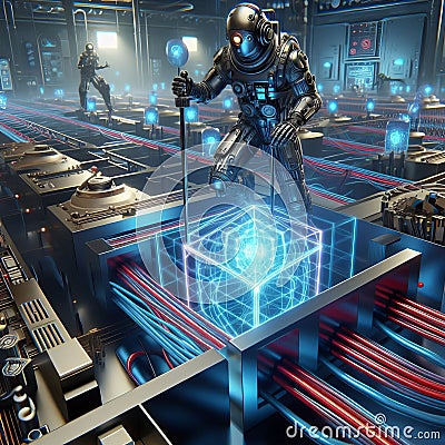 Quantum Anomalous Hall Rider Exploits quantum Hall effect withou Stock Photo