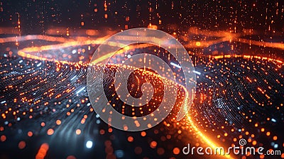 Quantum Chips and Logical Qubits Highlighting Scalability in Futuristic Data Center Stock Photo