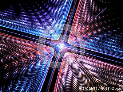 Quantum mechanics background Stock Photo