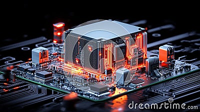 Quantum processors, quantum cryptography, and quantum simulations are pushing the limits of computation with quantum Stock Photo