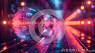 Quantum Simulations Unlocking Material Secrets. Concept Quantum Computing, Material Science, Stock Photo