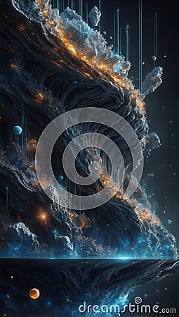 QuantumQuotient's Data Alchemy: A Transformative Symphony. AI generate Stock Photo