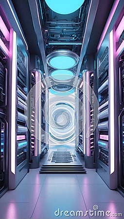 QuantumQuotient's Data Symphony: A Visual Overture. AI generate Stock Photo