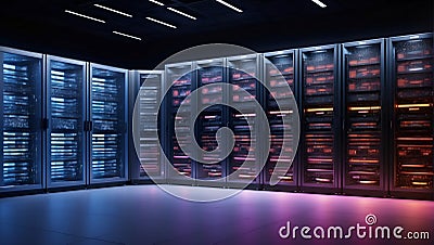 QuantumQuotient's Quantum Pulse Elysium. AI generate Stock Photo