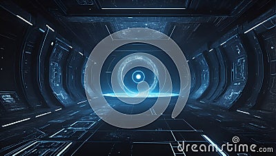 QuantumQuotient Visionaries: DataEclipse Odyssey Unveiled. AI generate Stock Photo