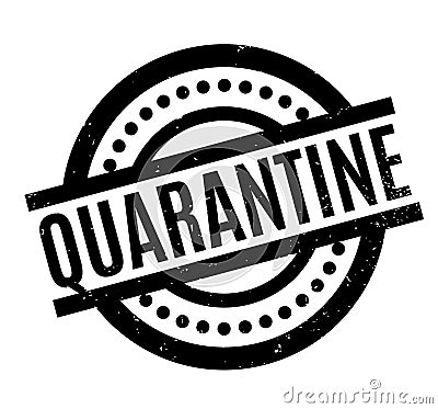 Quarantine rubber stamp Vector Illustration