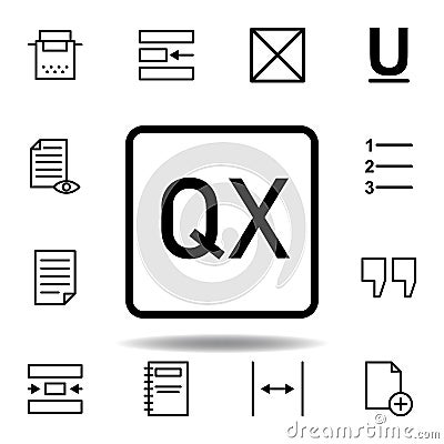 quark icon. Can be used for web, logo, mobile app, UI, UX Stock Photo