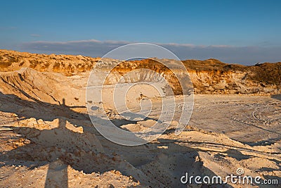 Quarry sand Stock Photo