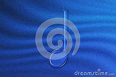 Quarter note symbol, Music Background Stock Photo