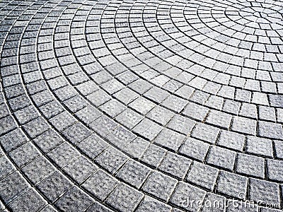 Background: Circular Mosaic Pavers Stock Photo