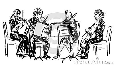 Quartet Vector Illustration