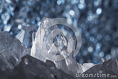 Quartz Crystal, cave, mineral Stock Photo