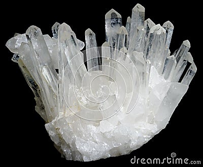 Quartz Crystals Stock Photo