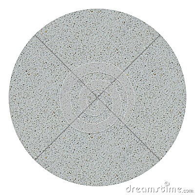 Quartz gray round seamless ceramic mosaic tile and pattern useful as background or texture Stock Photo