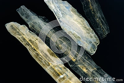 Quartz and kianit, natural semiprecious stones Stock Photo