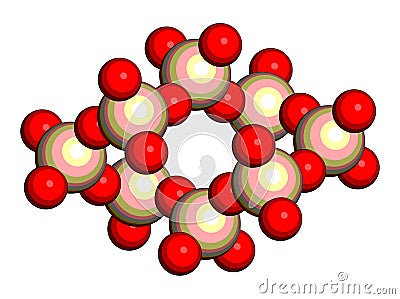 Quartz (rock crystal) mineral, crystal structure. Onyx, amethyst and agate gemstone are all varieties of quartz Stock Photo