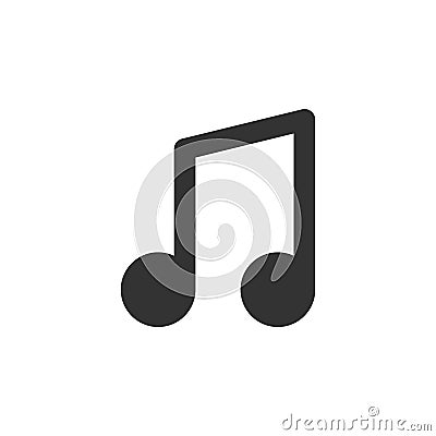 quaver note isolated simple icon Stock Photo