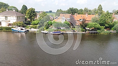 A quay along a river Editorial Stock Photo