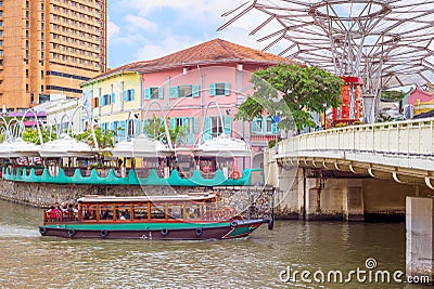 Clarke Quay in singapore Editorial Stock Photo