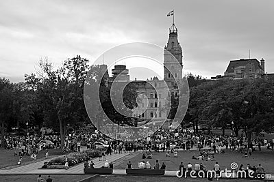 Thousands protest Quebec`s mask regulations Editorial Stock Photo