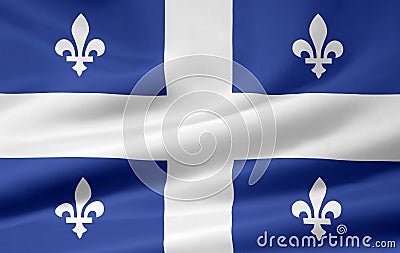 Quebec Flag Stock Photo