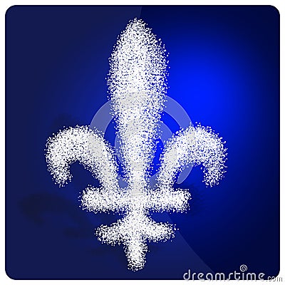 Quebec flag symbol Stock Photo