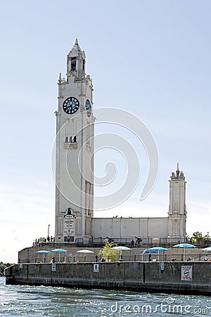 Quebec - Montreal Clock Tower Editorial Stock Photo