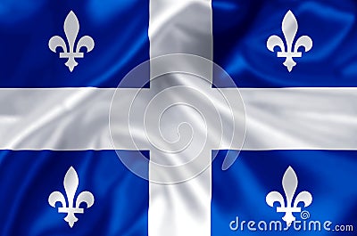 Quebec flag illustration Cartoon Illustration