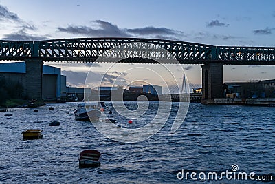 Queen Alexandra Bridge, Sunderland Stock Photo