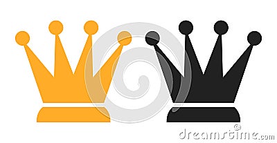 Queen crown vector icon Vector Illustration