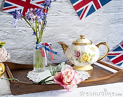 Queen Elizabeth II Platinum Jubilee Stock Photo