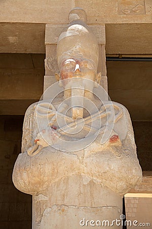 Queen Hatshepsut as Osiris Stock Photo