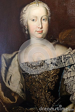 Queen Maria Theresa Habsburg Lothringen Editorial Stock Photo