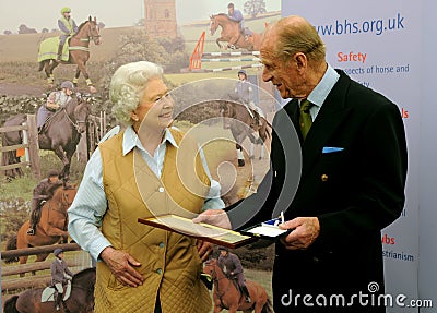 Queen and Prince Philip Editorial Stock Photo