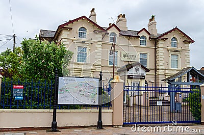 The Queen`s Royal Hotel is temporarily closed due to Covid-19 Editorial Stock Photo