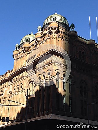 Queen Victoria Building colonial architecture Stock Photo